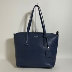 ✨美品✨ケイトスペード KateSpade ネイビー大容量トートバッグA4可