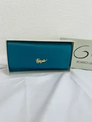 R【未使用・保管品】ROMEO GIGLI ロメオ ジリ 長財布 ターコイズブルー 箱付き レザーのサムネイル