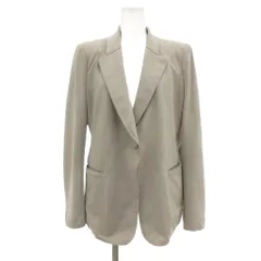 ジョルジオアルマーニ GIORGIO ARMANI テーラードジャケット ミドル ハーフ丈 シングル パッチポケット グレー /ML ■ECB005のサムネイル