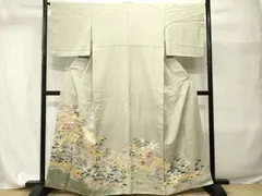 平和屋着物■豪華色留袖　駒刺繍　松竹梅御所解文　暈し染め　金彩　正絹　逸品　CABI7650evのサムネイル