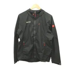 マーモット MARMOT ナイロンジャケット ウィンドブレーカー 上着 L 黒 フード付き ジップアップ 長袖 /RY ■GY70のサムネイル