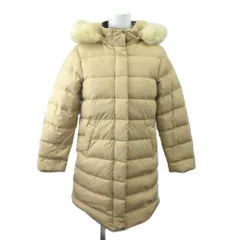 グリーンレーベルリラクシング ユナイテッドアローズ green label relaxing 子ども服 中綿ジャケット 上着 145 ベージュ フード付き 長袖 無地 /RN ■GY70のサムネイル