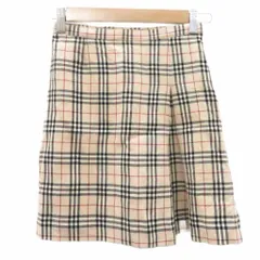 バーバリー ロンドン BURBERRY LONDON フレアスカート ひざ丈 140㎝ ベージュ チェック柄 /SY11 ■ECD005 女の子のサムネイル