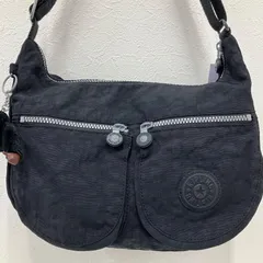 5469　Kipling キプリング　ショルダーバッグ　ブラック　黒　チャーム付き　モンキー　ゴリラ　軽量　レディース　ポケット多数　フロントポケットのサムネイル