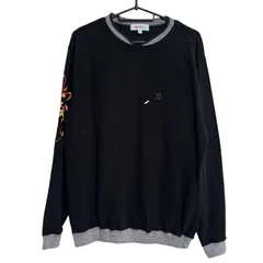 【一点物】KENZO ケンゾー メンズ トップス トレーナー長袖 ブラック 袖刺繍 綿100％ 3サイズ J8のサムネイル