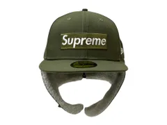 Supreme (シュプリーム) ×NEWERA(ニューエラ)  21AW Earflap Box Logo ボアキャップ 帽子 59.6cm カーキ メンズ/025のサムネイル