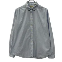 90s USA製 L.L.Bean 長袖 無地シャツ 20 ライドブルー エルエルビーン ボタン 胸ポケット 90年代 シンプル シンプルシャツ 春物 a806-7015のサムネイル