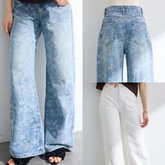 新品・未使用タグ付き】ANDREA&CO. ボタニカルコントラストデニム