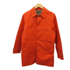 ラルフローレン RALPH LAUREN ステンカラーコート 上着 ゴム引き 13 オレンジ 無地 レギュラーカラー 長袖 ミドル丈 /PP ■GY74のサムネイル