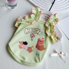 犬服ハンドメイド　　キャミソール　　首周り３５ 、胸周り４７ 着丈３０ 犬服ハンドメイド キャミソール 首周り35 、胸周り47 着丈30