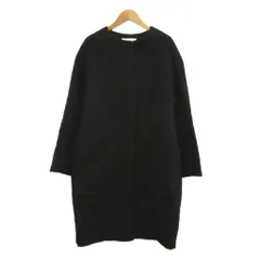 ボディードレッシング BODY DRESSING コート ウール 38 黒 ブラック 無地 ノーカラー 長袖 /KK ■GY70のサムネイル
