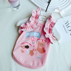 犬服ハンドメイド キャミソール 首周り35 、胸周り47 着丈30