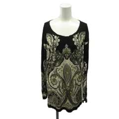 エトロ ETRO ペイズリーチュニック チュニック  黒 ブラック 白 ホワイト 黄色 イエロー ペイズリー柄 ラウンドネック 長袖 /SH ■GY62のサムネイル