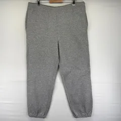 古着 カーハート Carhartt パンツ ワンポイント刺繍ロゴ ウエストドローコード 裏起毛 スウェットパンツ  グレー系 メンズのサムネイル