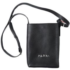 MARNI マルニ メンディングロゴ ショルダーバッグ スモール 黒 巾着付き MARNI マルニ メンディングロゴ ショルダーバッグ スモール 黒 巾着