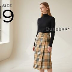 BURBERRY LONDON ノバチェック フレアスカート 40 ベージュ - メルカリ