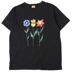 KENZO CLUB ケンゾークラブ 90s フラワープリントTシャツ Free BLACK 半袖 ヴィンテージ トップス g27027のサムネイル