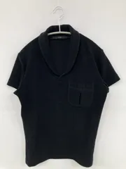 AKM Tシャツ/カットソー ブラック 無地 ワンポイント 半袖 ミドル丈 Vネック メンズのサムネイル