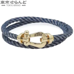 フレッド FRED フォース10 ブレスレット イエローゴールドxブルー K18YG SS ラージ LM 2連 #17 ユニセックス 仕上済 101876584のサムネイル