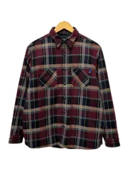 UNDEFEATED (アンディフィーテッド) 中綿 ジャケット チェック シャツ アウター S ブラウン メンズ/025のサムネイル