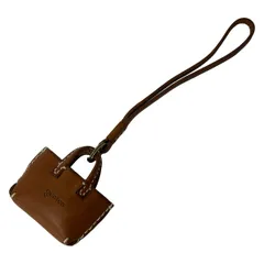 genten(ゲンテン) キーホルダー(チャーム) - ブラウン トートバッグモチーフ レザーのサムネイル
