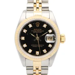 ロレックス ROLEX 腕時計 デイトジャスト 10Pダイヤ S番 69173G BK/QP K18（イエローゴールド） ステンレススチール デイトジャスト 10Pダイヤ S番 レディース Used Aのサムネイル