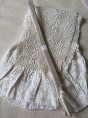 430y*新品 コットンハウス アヤ 刺繍 レース エンブロイダリー三角