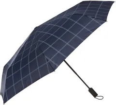 本州送料無料 離島不可 FULTON フルトン 雨傘 傘 折りたたみ 自動開閉 紳士 メンズ 男性 折りたたみ傘 open & close-6 safety チェック ネイビー 紺 おしゃれのサムネイル