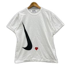 COMMEdesGARCONS PLAY NIKE Tシャツ XL - メルカリ
