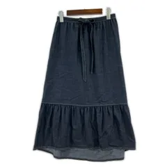 Rene ルネ ウエストリボンロングスカート size36/ネイビー系のサムネイル