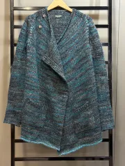 (XS) ZADIG&VOLTAIRE ザディグ・エ・ヴォルテール マルチCOLOR オープン カーディガン 9 9のサムネイル
