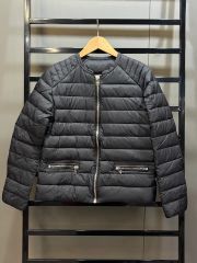 パトリツィアペペ✨ノーカラー極暖ダウンジャケット 42 L 黒 異素材 