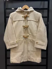 (75) POLO RALPH LAUREN ポロラルフローレン キルティング裏地 トグルボタン コート アイボリー 3 9のサムネイル