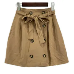 Banana Republic バナナリパブリック ベルト付き 台形スカート size00/ベージュ