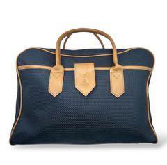 Yves Saint Laurent ハンドバッグ ミニボストン 白 ネイビー Yves Saint Laurent ハンドバッグ ミニボストン 白 ネイビー - メルカリ