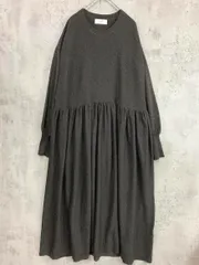 SLOBE IENA スローブイエナ フレアシルエット ギャザーロングドレス ワンピース グレー ■◇ レディースのサムネイル