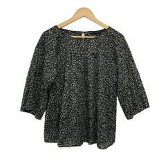 Burberry LONDON(バーバリーロンドン) 七分袖カットソー サイズ44 XL レディース美品  - 黒×グレー×マルチ クルーネック/花柄のサムネイル