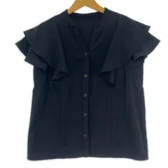 MISCH MASCH ミッシュマッシュ フリルスリーブブラウス sizeM/ブラックのサムネイル