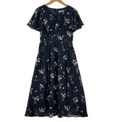 BE RADIANCE ビーラディエンス タグ付き 花柄ワンピース sizeS/ネイビーのサムネイル