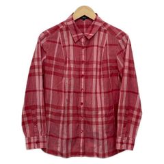 Burberry LONDON(バーバリーロンドン) 長袖シャツブラウス サイズ44 XL レディース レッド×ライトピンク チェック柄のサムネイル