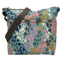 LESPORTSAC(レスポートサック) ショルダーバッグ - ライトブルー×グレー×マルチ ハートのサムネイル