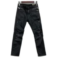 DIESEL ディーゼル SLIM ダメージデニムパンツ size10Y/ブラックのサムネイル