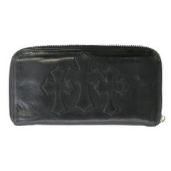CHROME HEARTS 3セメタリー ラウンドファスナーウォレット CHROME HEARTS クロムハーツ（原本無） REC F ZIP 3 セメタリー クロス