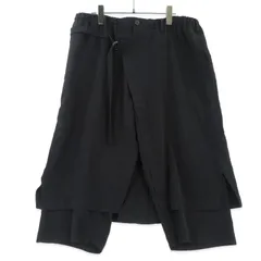 Yohji Yamamoto pour Homme ヨウジヤマモト プールオム タキシードラップパンツ HS-P18-500 24SS TUXEDO WRAP ブラック 黒 2  99001199のサムネイル