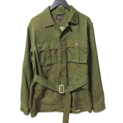 美品 BEAMS PLUS ビームスプラス ツイルミリタリートロピカルジャケット 11-18-5281-139 ガンクラブ チェック 総柄 マルチ L 27114060のサムネイル