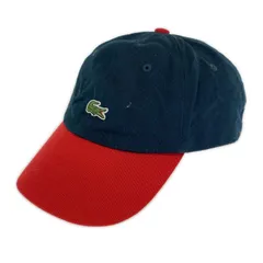 LACOSTE ラコステ バイカラーキャップ size58cm/ネイビー×レッドのサムネイル