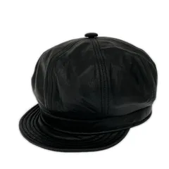 NEW YORK HAT ニューヨークハット レザーキャスケット sizeMedium/ブラックのサムネイル