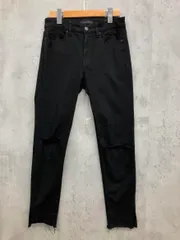 UNIQLO ユニクロ 436551 スキニー ウルトラストレッチジーンズ ダメージ デニムパンツ size26/黒 ■■ レディース