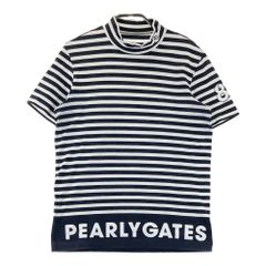 パーリーゲイツ PEARLYGATES 半袖 モックネック ボーダー サイズ5
