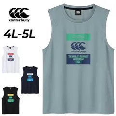 カンタベリー ノースリーブシャツ 4L 5L メンズ 大きいサイズ canterbury ニュージーランド トレーニング スリーブレス 男性 ビッグサイズ トップス タンクトップ 吸汗速乾 ラグビーウェア 練習着 スポーツウェア  /RGM32609Bのサムネイル